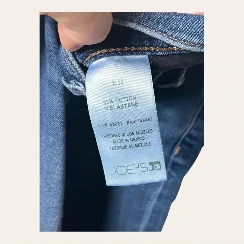 0433W. JOE’S JEANS DENIM JEANS STRAIGHT LEG SIZE 28 MEDIUM WASH DENIM IN‎ COLOR - Picture 6 of 10